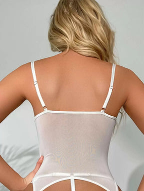 Conjunto Lingerie Corpete em Renda Sexy