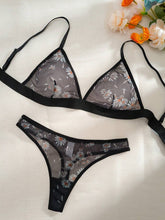 Conjunto Lingerie Tule Estampado