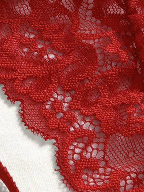 Conjunto Lingerie Corpete em Renda Sexy