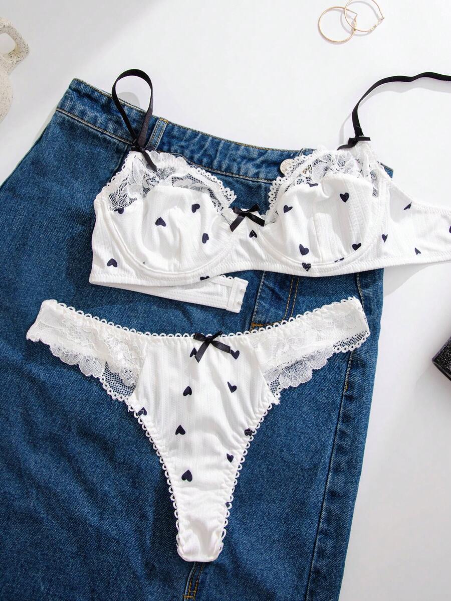 Conjunto Lingerie Bordado Sweet