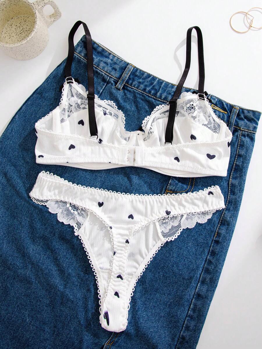 Conjunto Lingerie Bordado Sweet