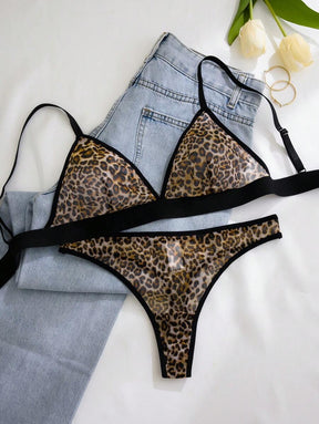 Conjunto Lingerie Tule Estampado