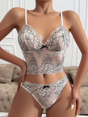 Conjunto Lingerie Vintage Lacinho