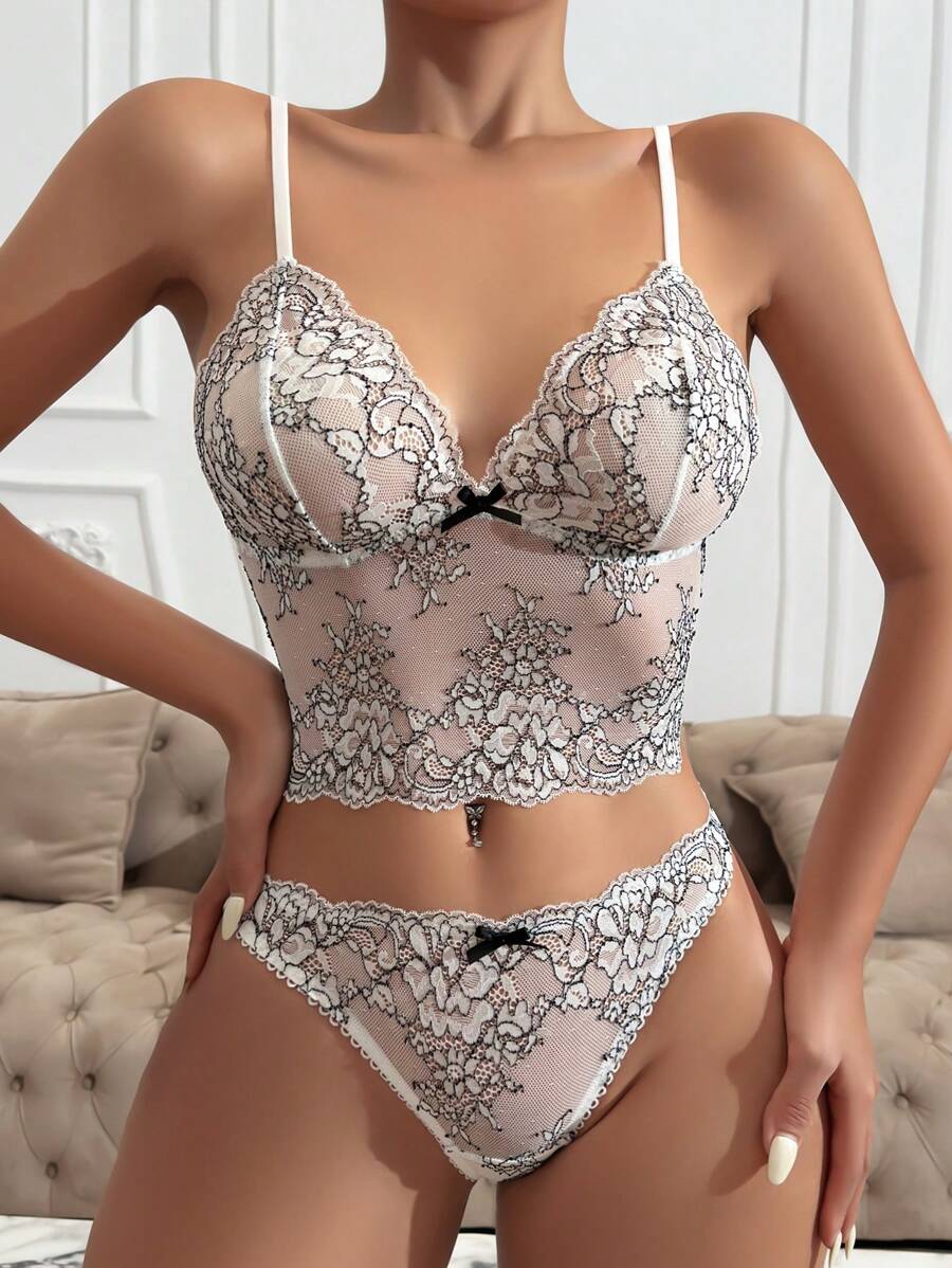 Conjunto Lingerie Vintage Lacinho