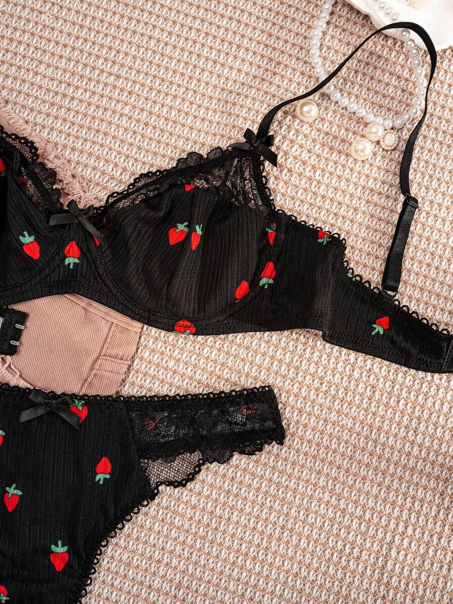 Conjunto Lingerie Bordado Sweet