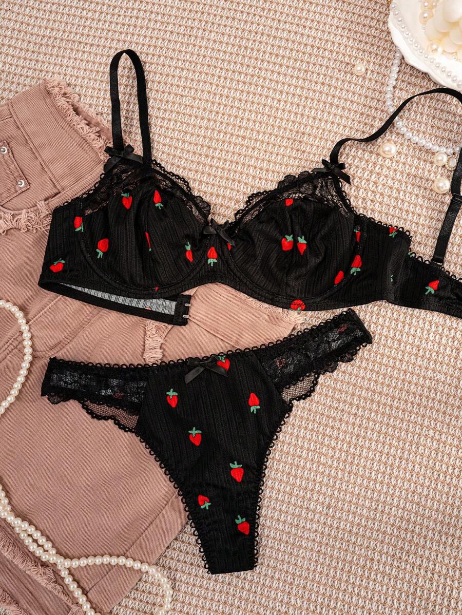 Conjunto Lingerie Bordado Sweet