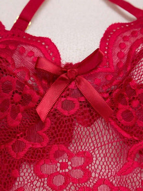 Body Lingerie Renda Abertura Frontal