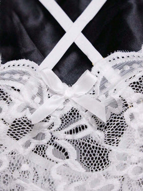 Body Lingerie Renda Abertura Frontal