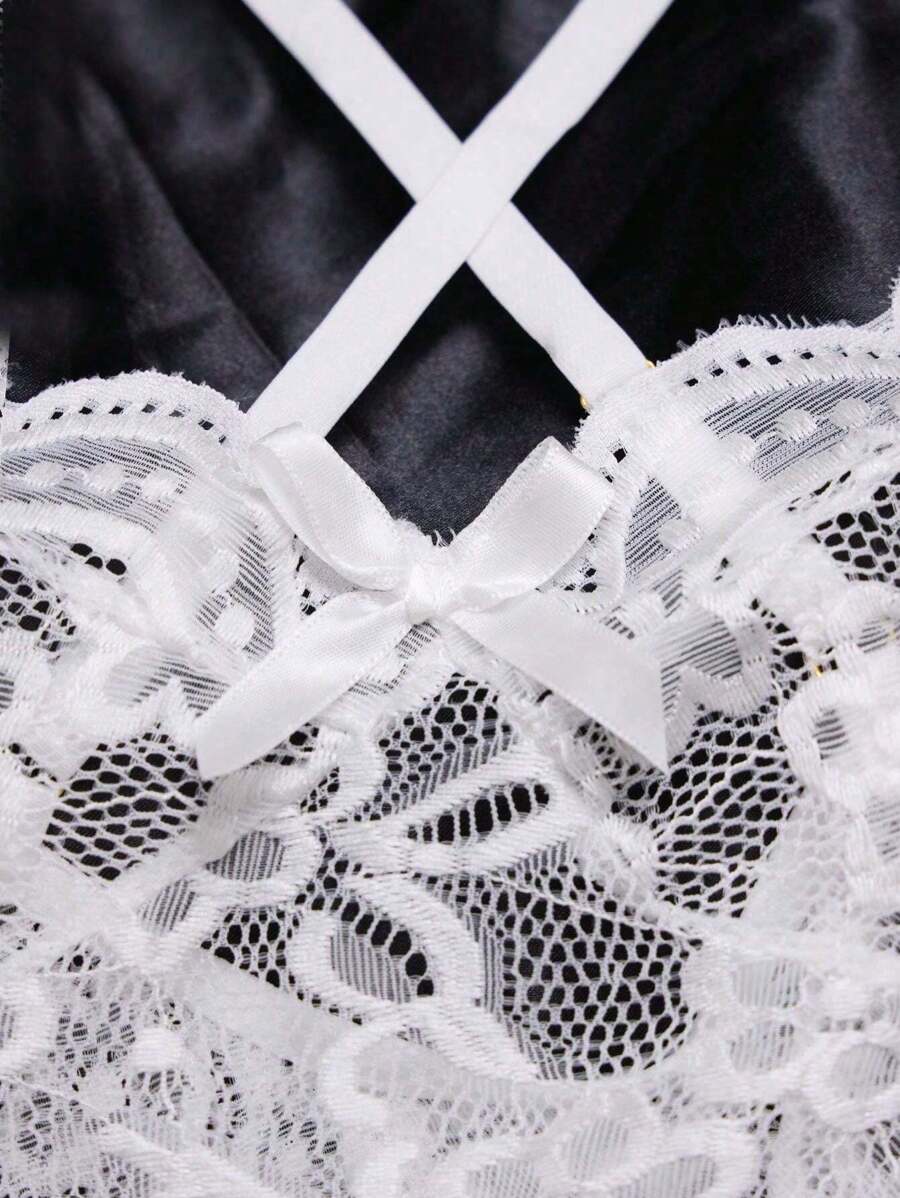 Body Lingerie Renda Abertura Frontal