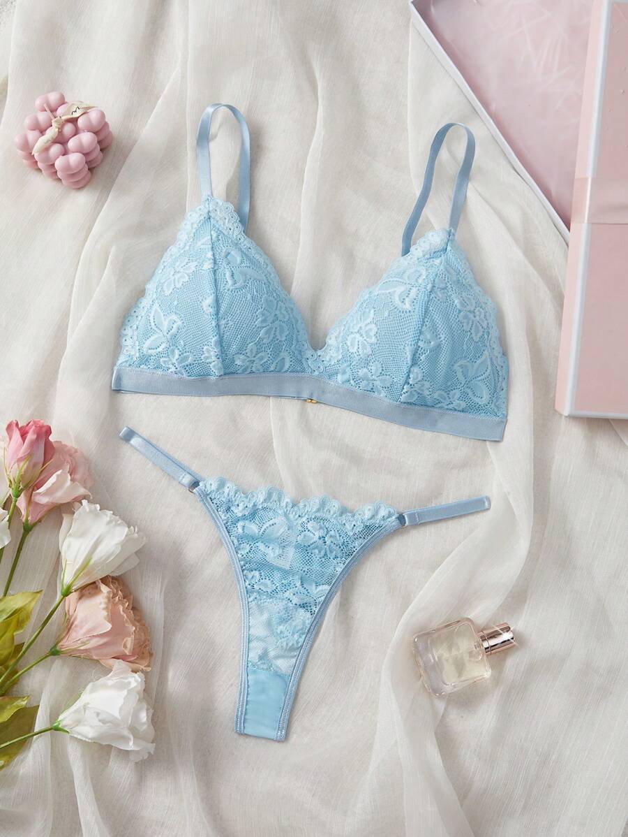 Conjunto Lingerie Renda Delicado