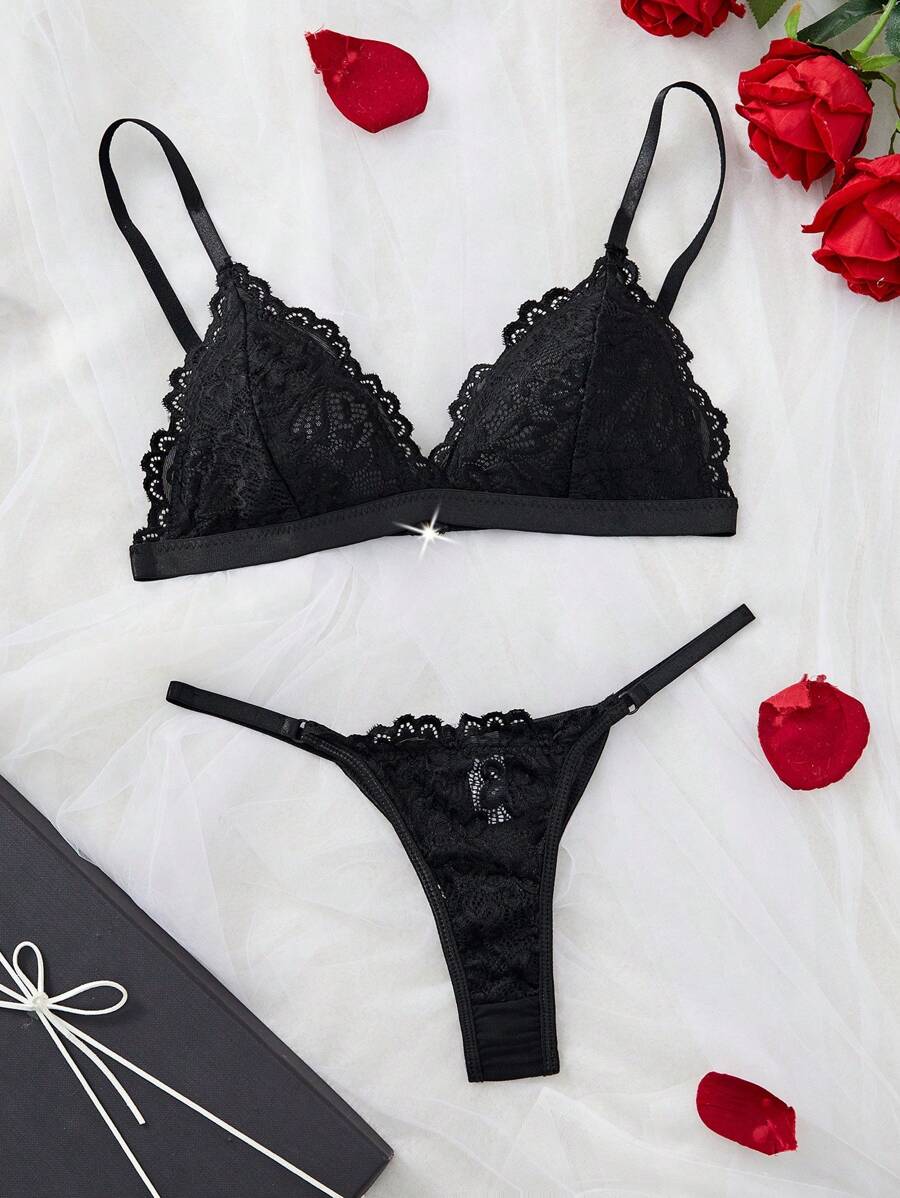 Conjunto Lingerie Renda Delicado
