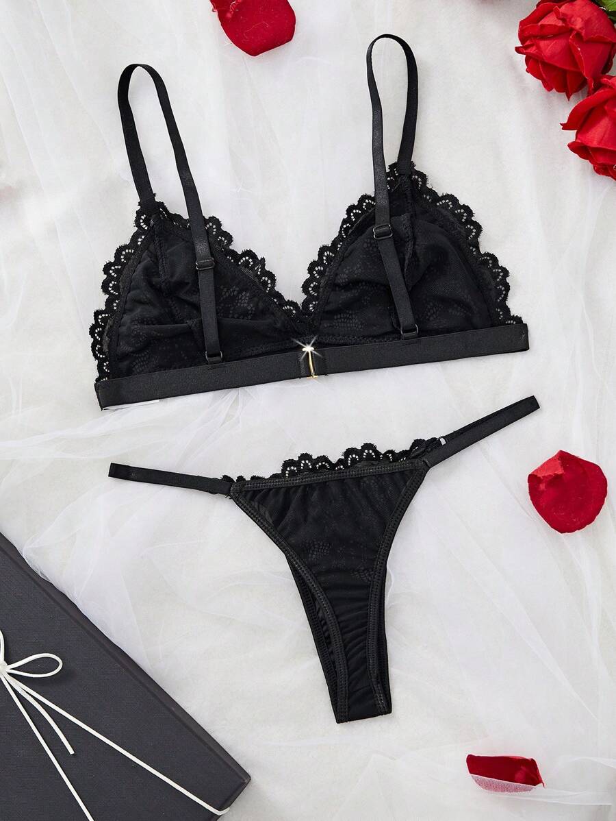 Conjunto Lingerie Renda Delicado