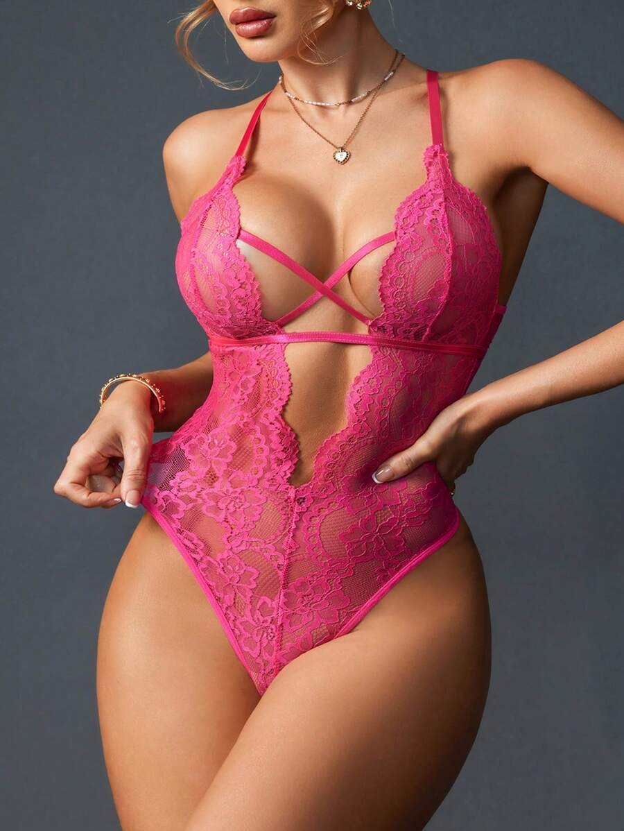 Body Lingerie Renda Cruzada
