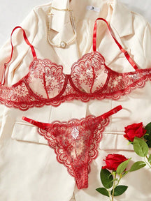 Conjunto Lingerie Renda Noir