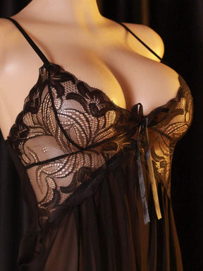 Conjunto Lingerie Camisola Corte Sensual
