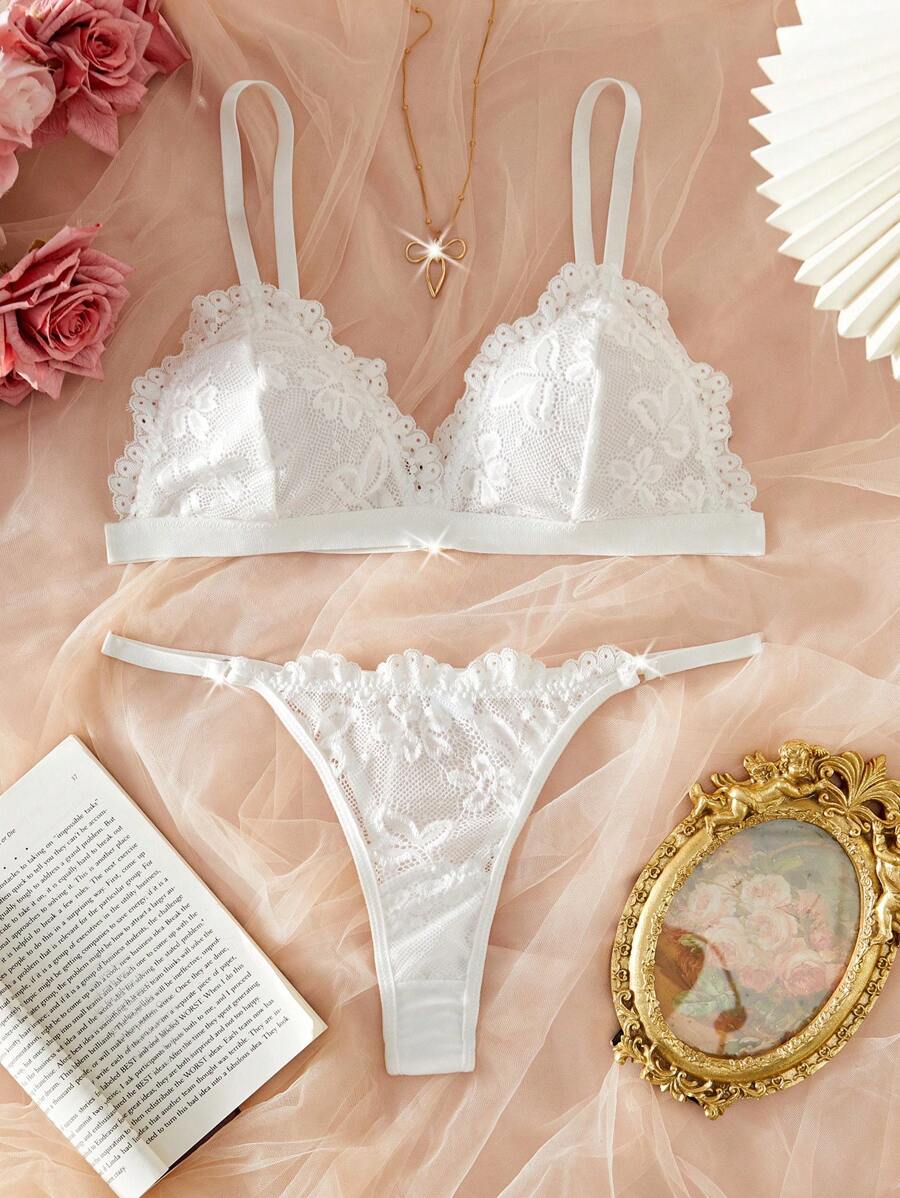 Conjunto Lingerie Renda Delicado