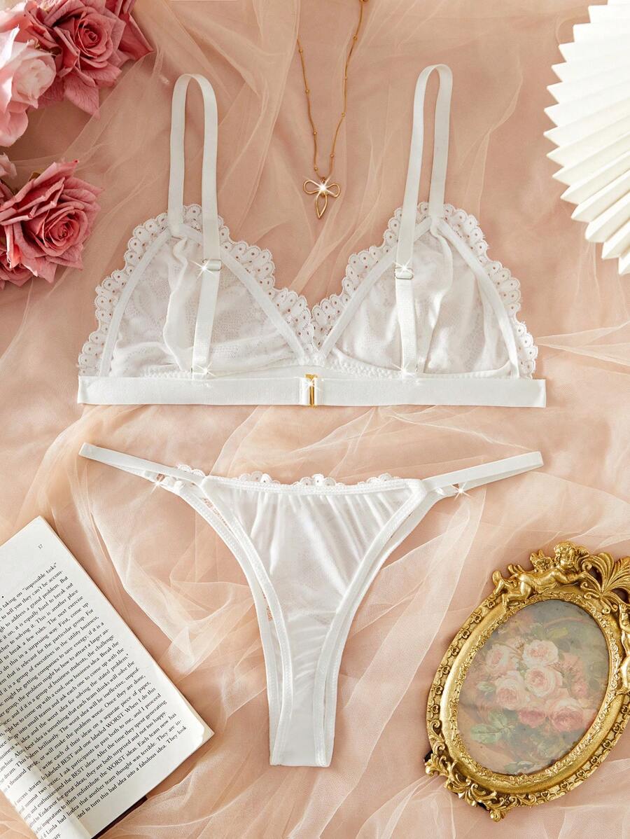 Conjunto Lingerie Renda Delicado