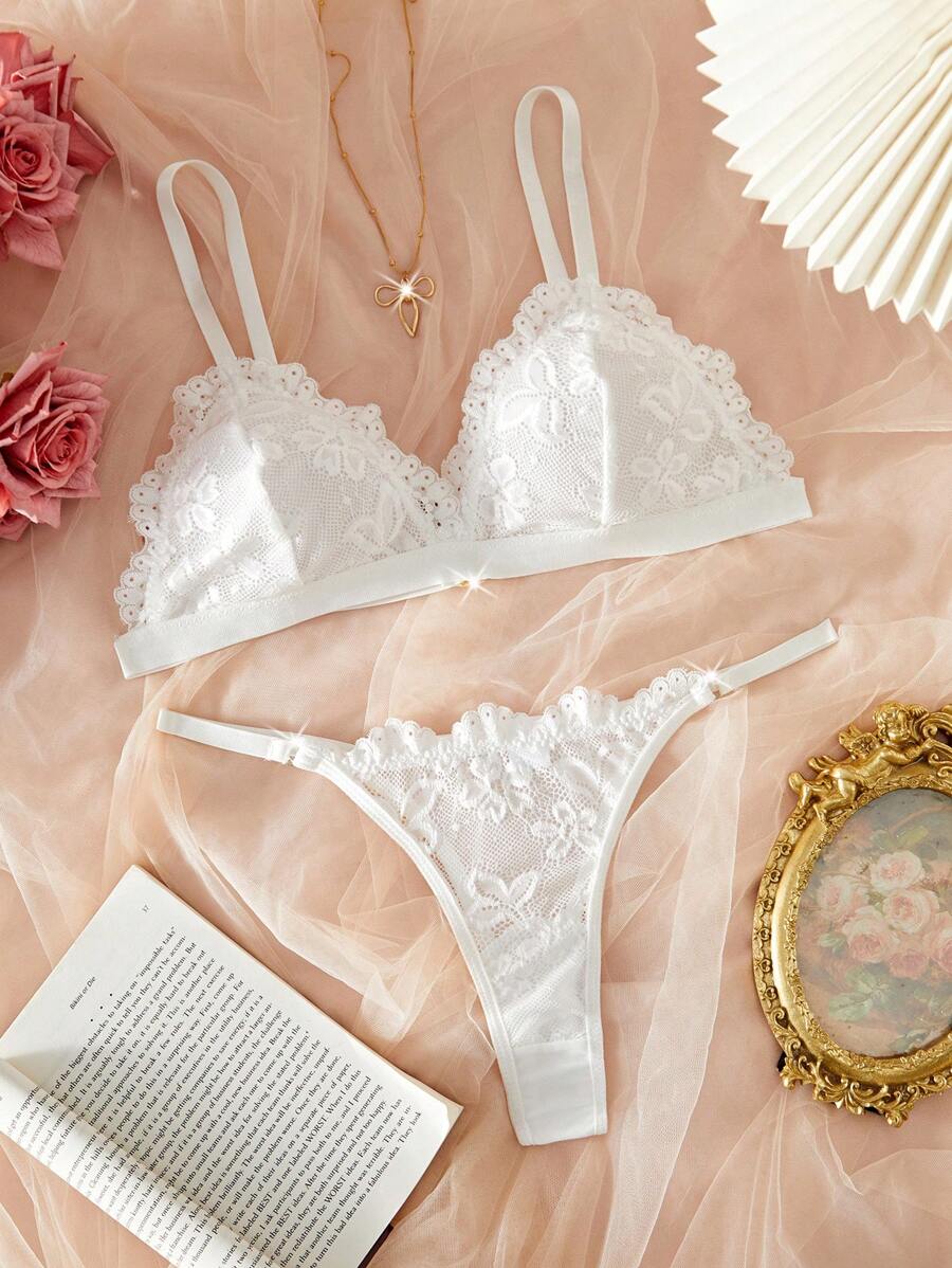 Conjunto Lingerie Renda Delicado