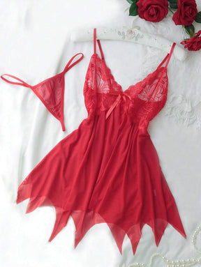 Conjunto Lingerie Camisola Corte Sensual