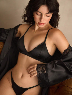 Conjunto Lingerie Cetim Luxury