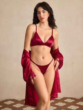 Conjunto Lingerie Cetim Luxury