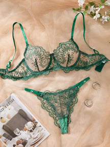 Conjunto Lingerie Renda Noir