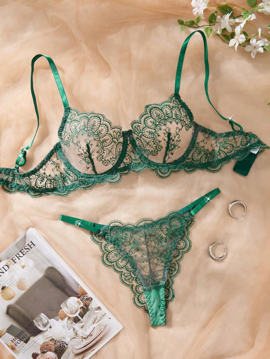 Conjunto Lingerie Renda Noir