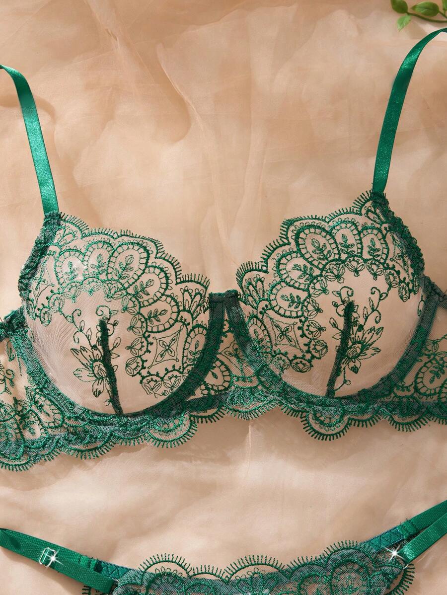 Conjunto Lingerie Renda Noir