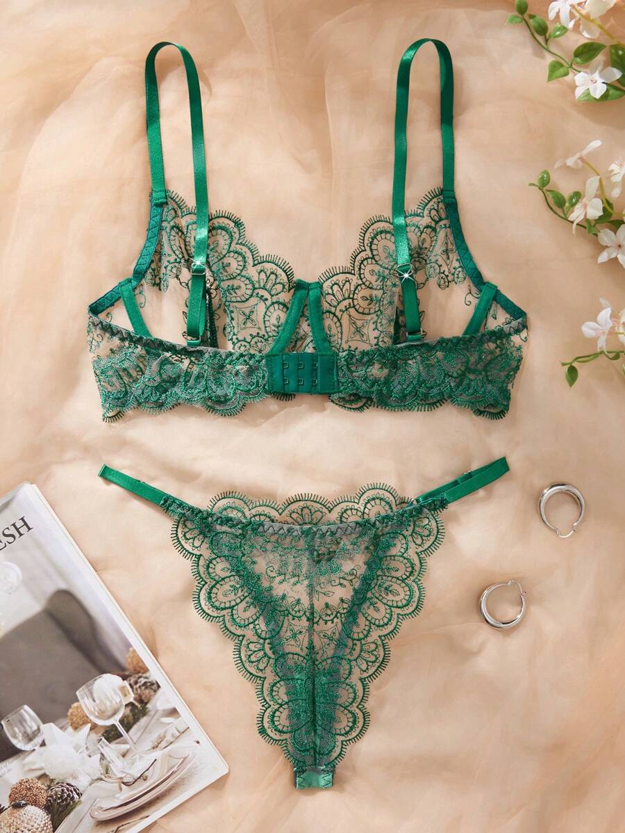 Conjunto Lingerie Renda Noir