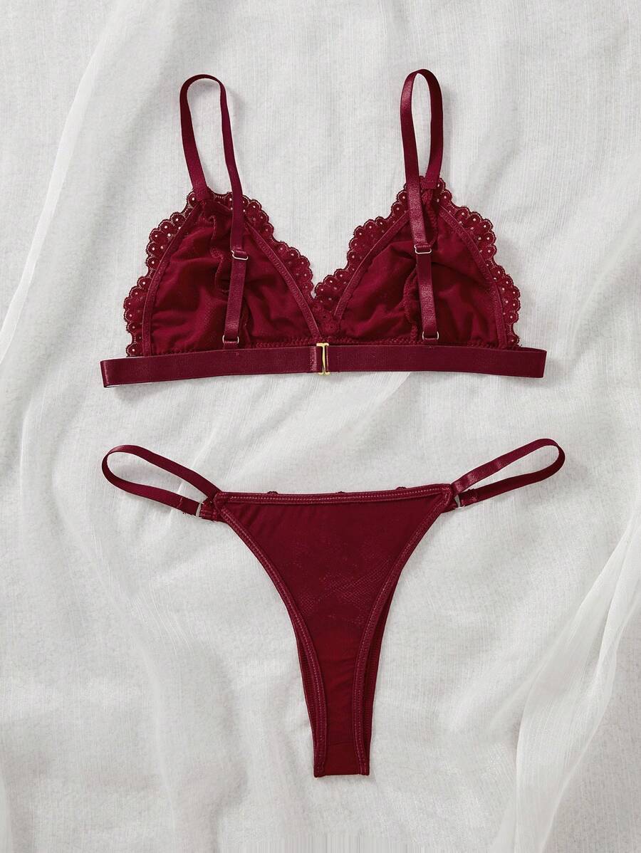 Conjunto Lingerie Renda Delicado
