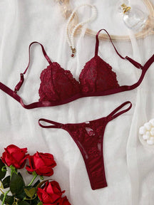 Conjunto Lingerie Renda Delicado