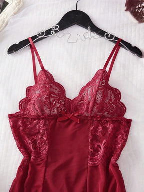 Conjunto Lingerie Renda Camisola Sexy